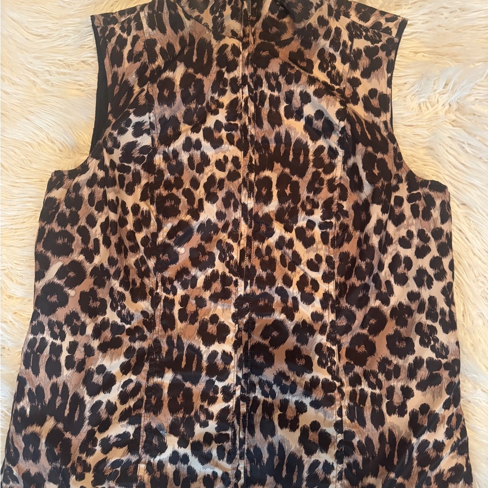 Leopard Print Reversible Vest - image 3